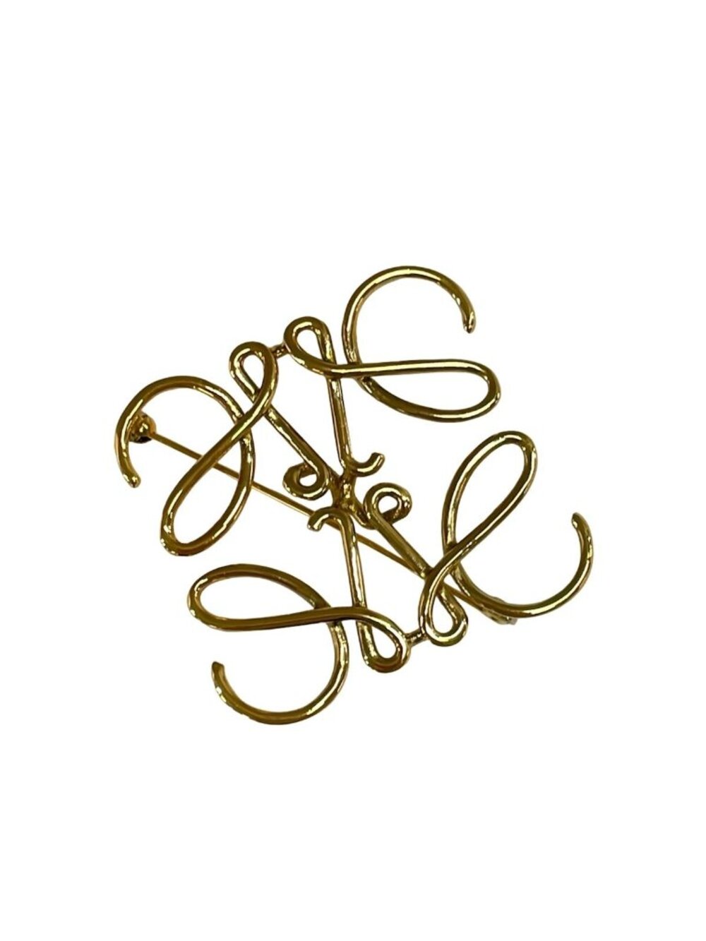 Loewe Brooch Gold Anagram